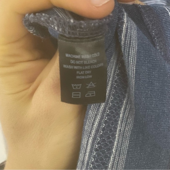 Nantucket Whaler Polo Shirt Men’s XL Blue Striped Golf Preppy Short Sleeve Logo - Picture 5 of 8